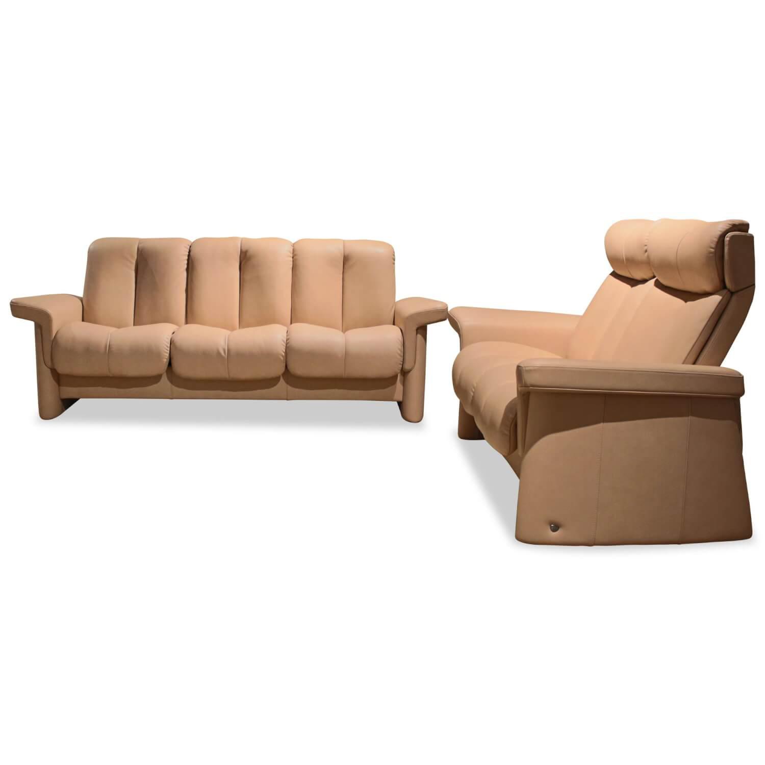 Garnitur Legend Leder Cori Passion Beige Dreisitzer Zweisitzer Garnituren Sofas Mobelfirst