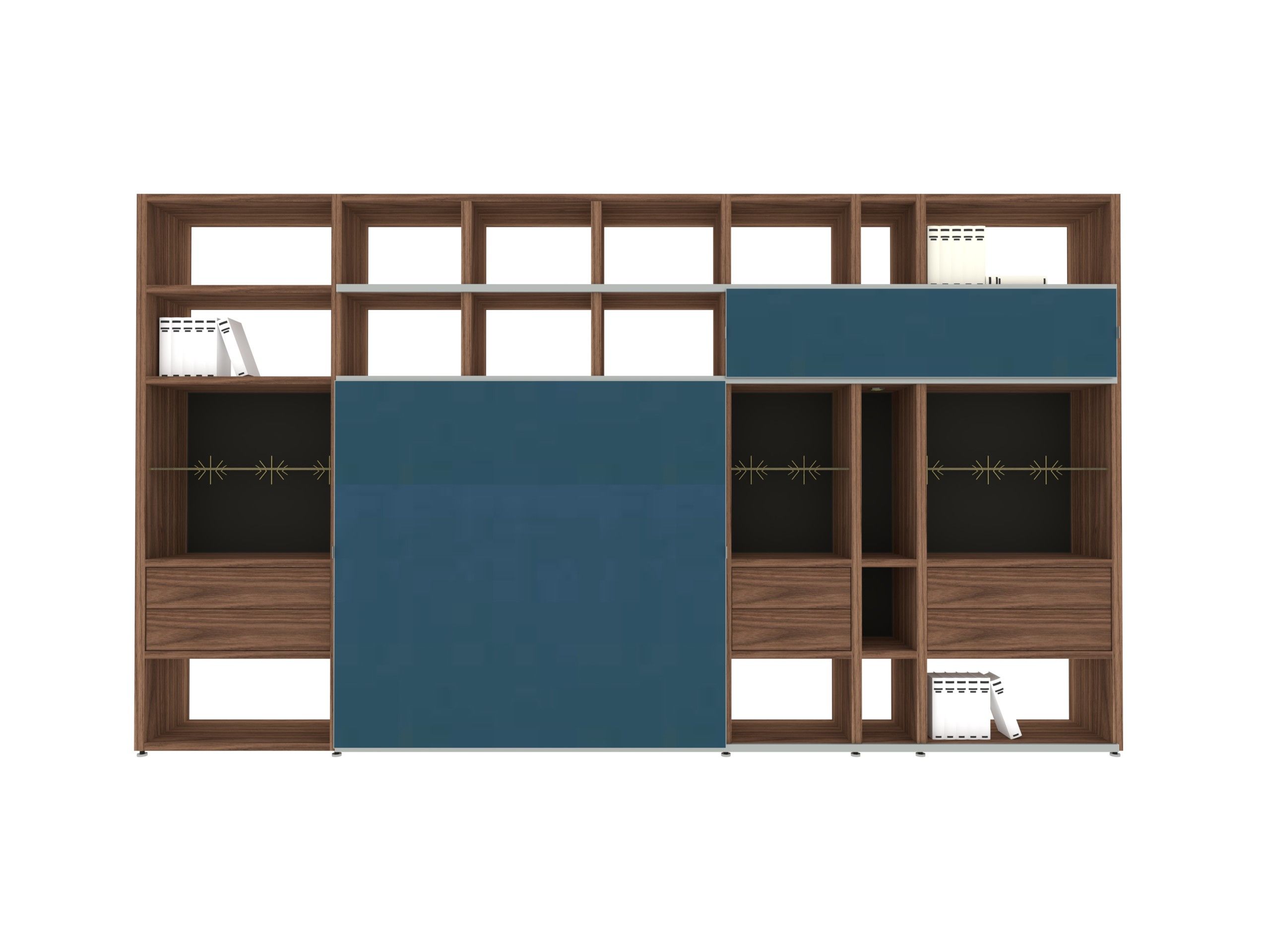 Wohnwand Mega Design Holz Nussbaum Schiebetür Glas – Hülsta ... Wohnwand Mega Design Holz Nussbaum Schiebetür Glas – Hülsta ...