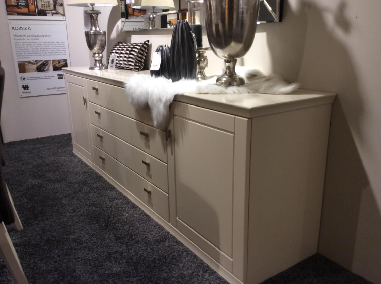 Sideboard Korsika Lack Crema Beige NEU MöbelFirst