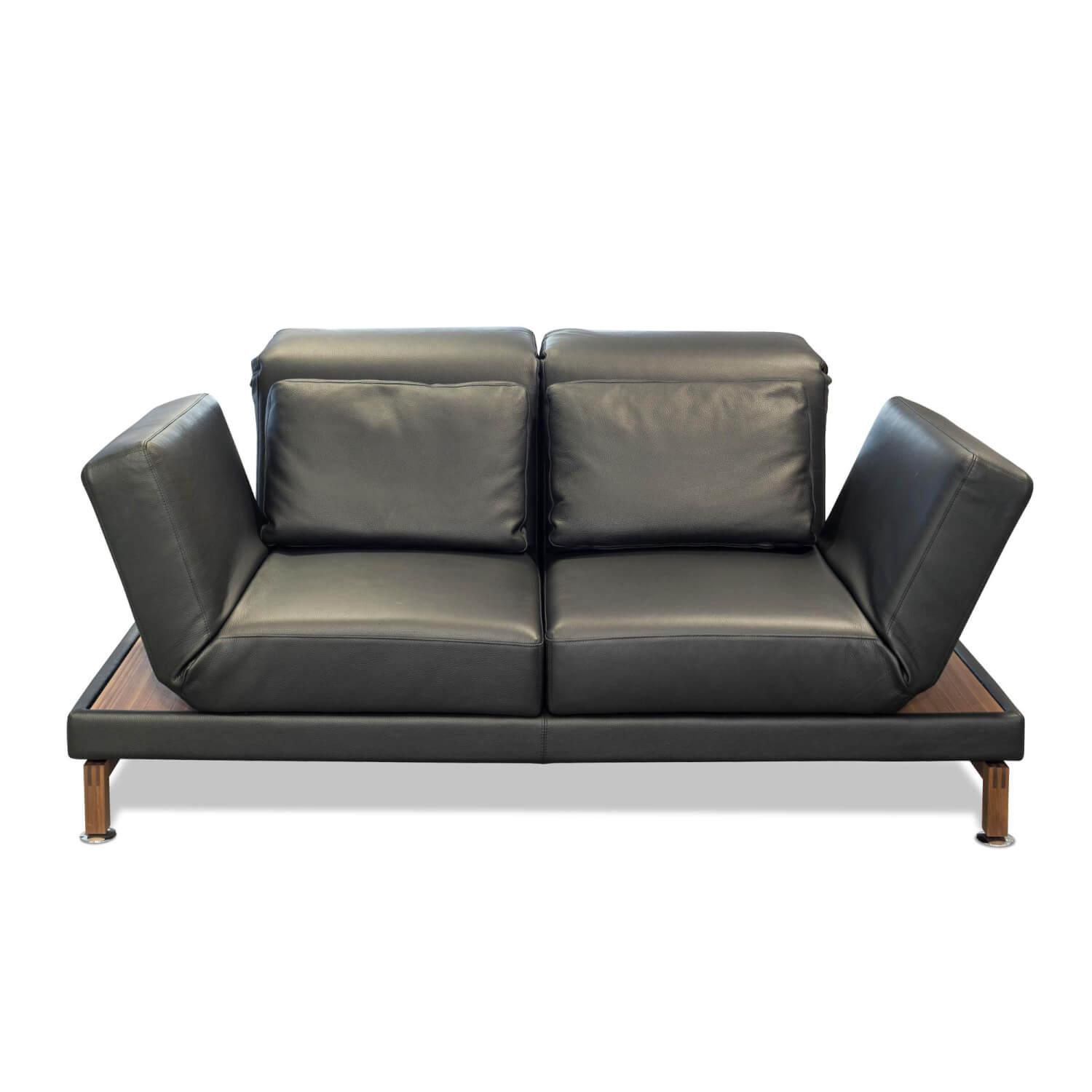 Big Sofa Schwarz Leder