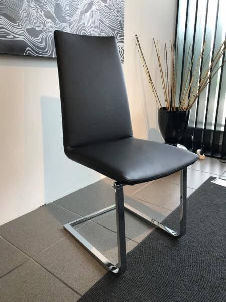 6er Set Freischwinger Kama Leder Schwarz – Bacher – Stühle ...