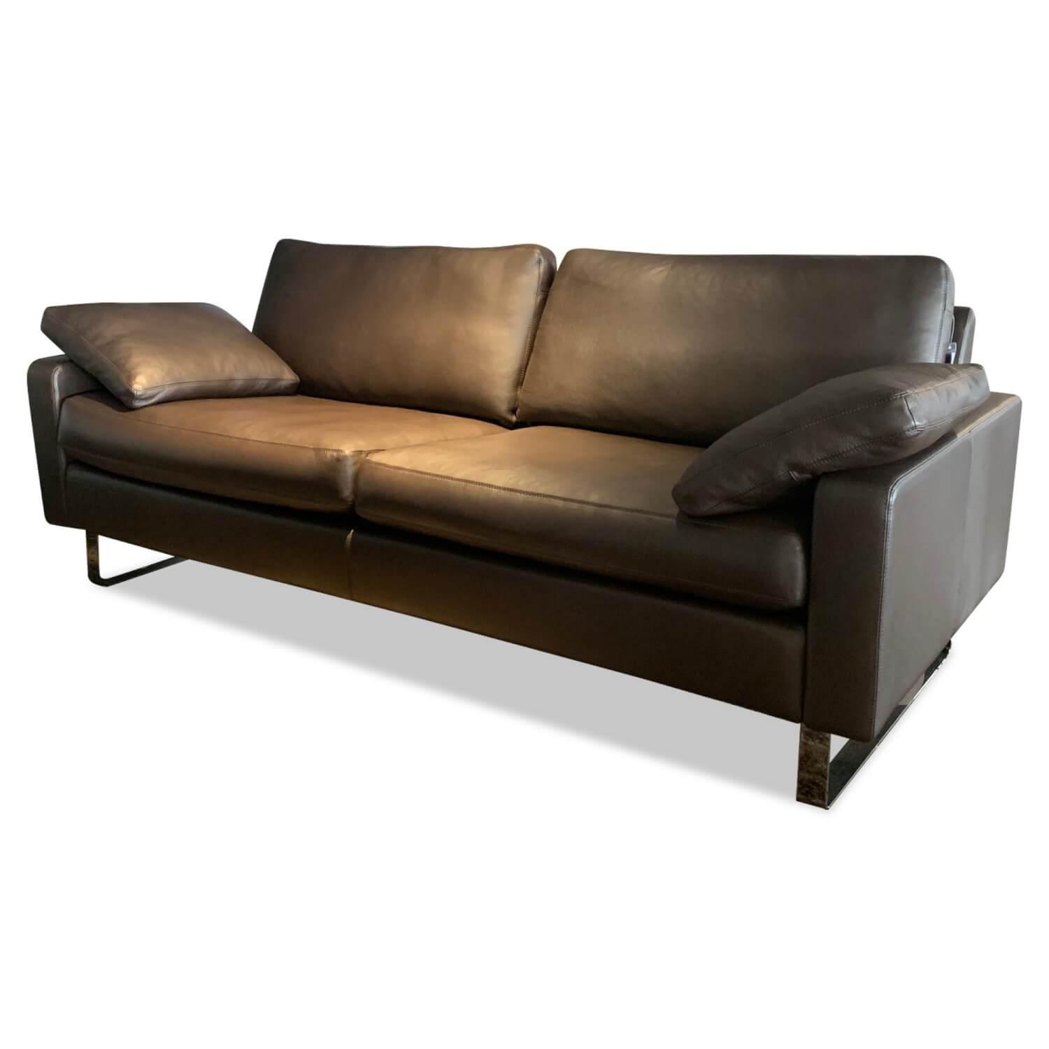 COR Sofa Conseta Bodenfrei Leder 455 Espresso MÖBELFIRST.DE