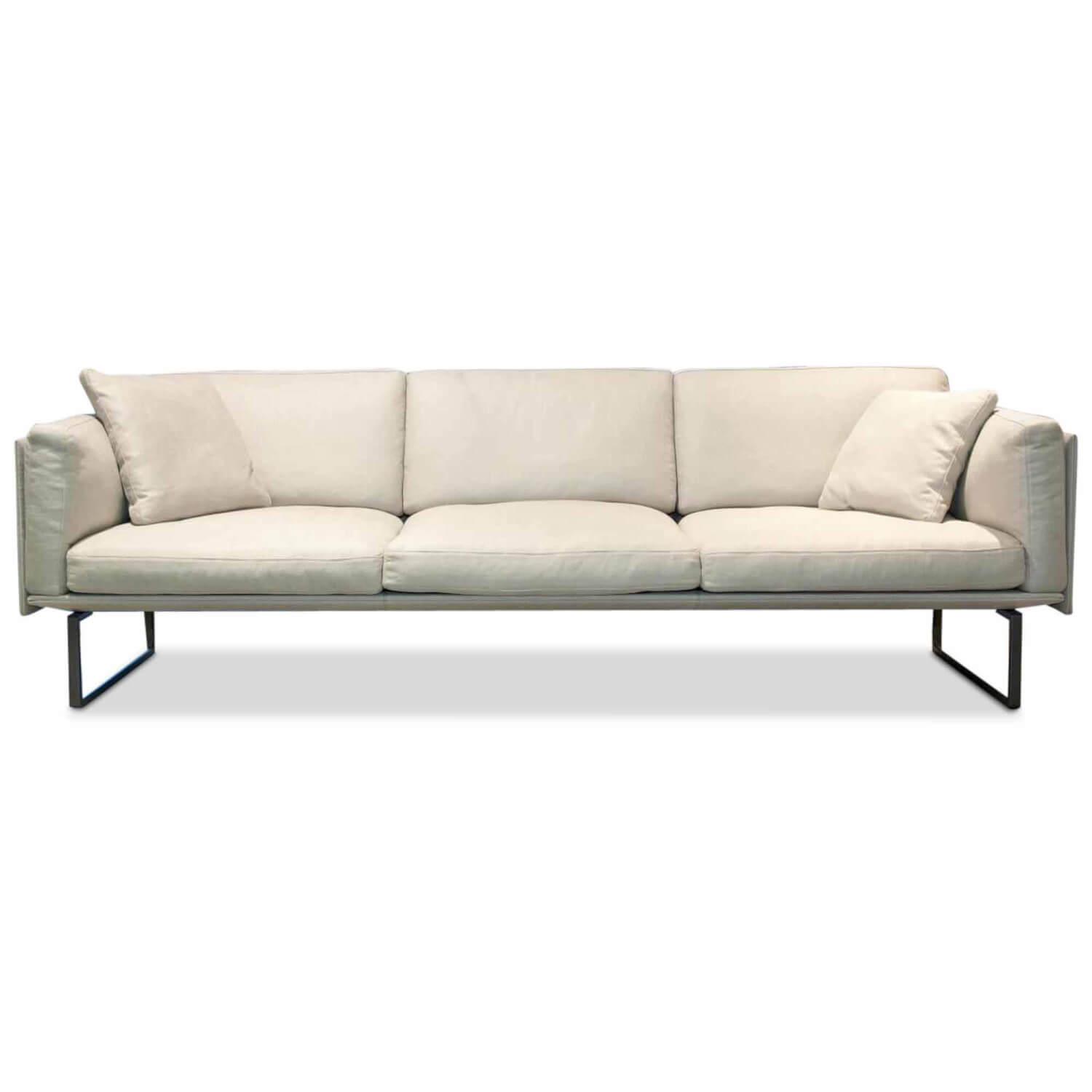 Sofa 202 8 Stoff Weiß Dreisitzer | NEU | MöbelFirst