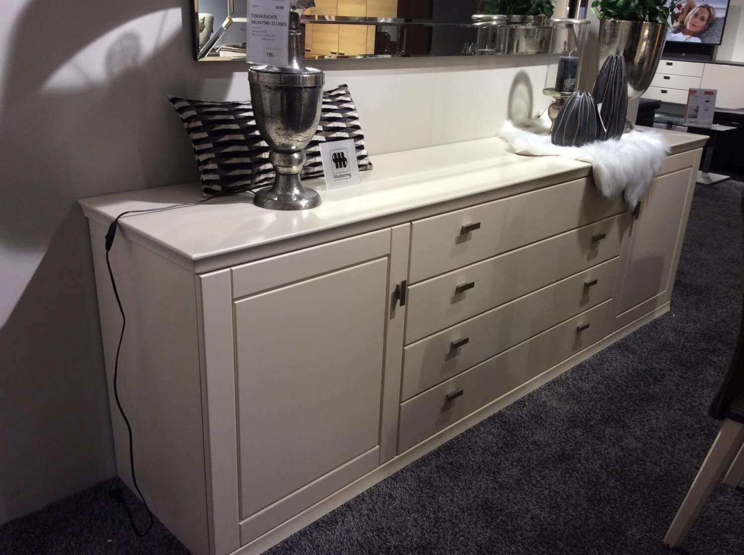 Sideboard Korsika Lack Crema Beige NEU MöbelFirst