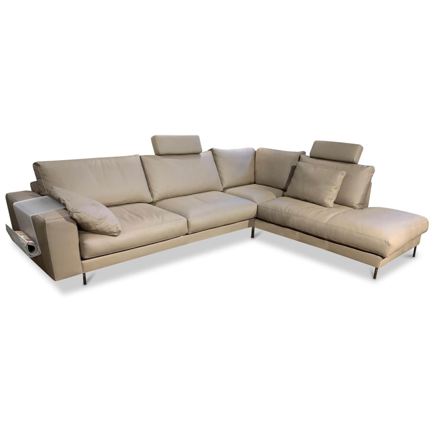 Ecksofa M100 Leder Braun Beige | Garnituren | SOFAS | MöbelFirst Ecksofa M100 Leder Braun Beige | Garnituren | SOFAS | MöbelFirst