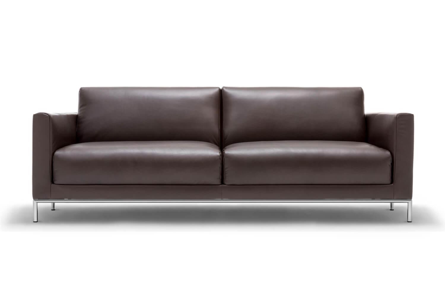 Sofa Modell 141 Leder 8005 Dunkelbraun Füße Dagonalfuß ...