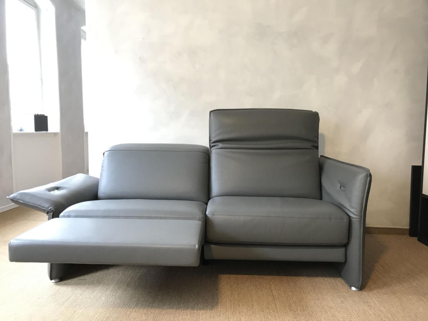 Sofa Avantgarde AV960 Leder 250.050 Lichtgrau mit ...