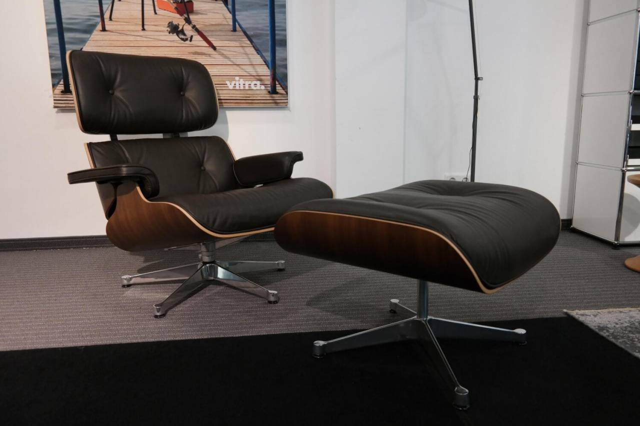 Vitra Sessel Lounge Chair Leder Premium MÖBELFIRST.DE
